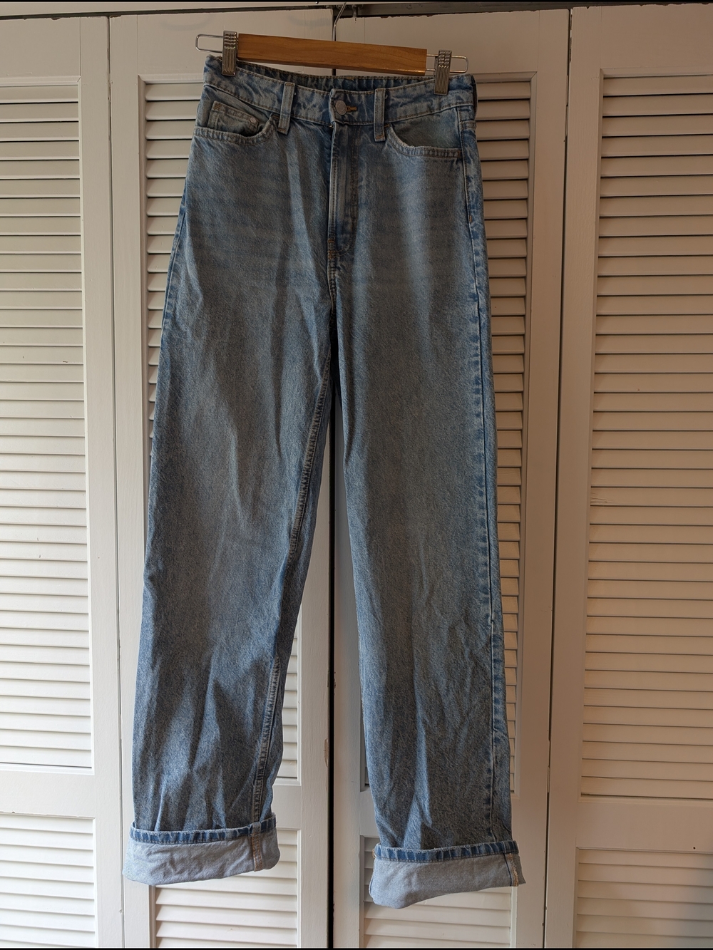 &Denim NWOT Light Wash High-Rise Wide Leg Jeans - Light Blue